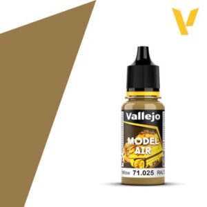 Vallejo MODEL AIR 18ml – Dark Yellow (RAL7028)
