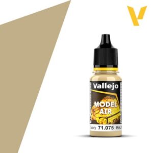 Vallejo MODEL AIR 18ml – Ivory (RAL1001)