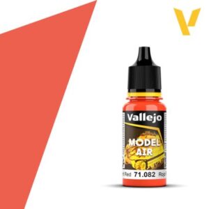 Vallejo MODEL AIR 18ml – Fluorescent Red (FS38903-RAL2005)