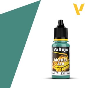 Vallejo MODEL AIR 18ml – Cockpit Emerald Green "Faded"