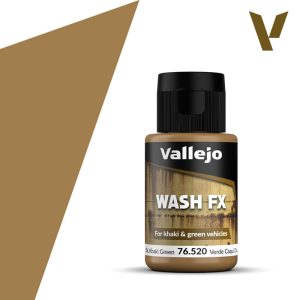 Vallejo Model WASH 18ml – Dark Khaki Green
