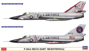 USAF "United States Air Force" Convair F-106A Delta Dart "Bicentennial"  All-weather interceptor/fighter jet aircraft  -  Hasegawa 2 Kits box