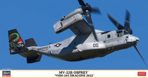 USN-USMC "United States Navy-Marine Corps" Bell-Boeing MV-22B OSPREY "VMM-265 Dragons 2022" Tiltrotor military transport VTOL/STOL aircraft