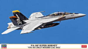 USN "United States Navy" McDonnell-Douglas F/A-18F Hornet "VFA-103 Jolly Rogers CAG 2022" Carrier-capable multirole fighter jet aircraft