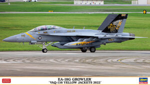USN "United States Navy" Boeing EA-18G Growler "VAQ-138 Yellow Jackets 2022" Carrier-based Electronic warfare fighter jet aircraft