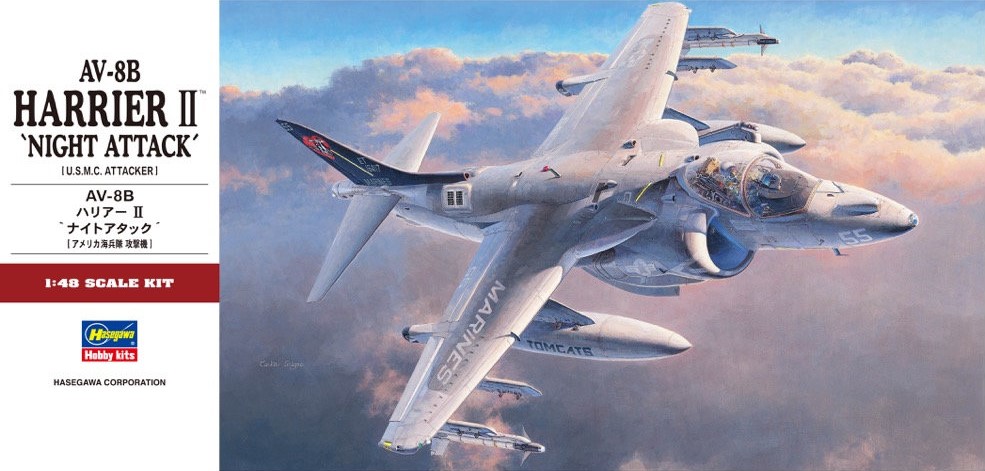 USMC "United States Marine Corps" McDonnell Douglas/British Aerospace AV-8B Harrier II "Night Attack" V/STOL ground-attack jet aircraft
