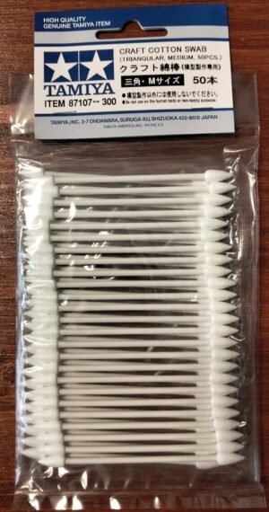 Tamiya CRAFT COTTON SWABS "Triangular - Medium - 50pcs" – Scovolini in cotone "Triangolari - Medi - 50pz"