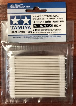Tamiya CRAFT COTTON SWABS "Round - Extra small - 50pcs" – Scovolini in cotone "Tondi - Extra piccoli - 50pz"