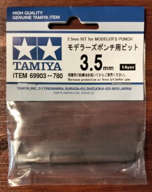 Tamiya BIT 3,5mm for MODELER'S PUNCH - Punzone 3,5mm per Fustellatrice