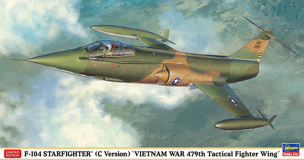 USAF "United States Air Force" Lockheed F-104C Starfighter "Vietnam War 479th Tactical Fighter Wing" TAC fighter/bomber jet aircraft