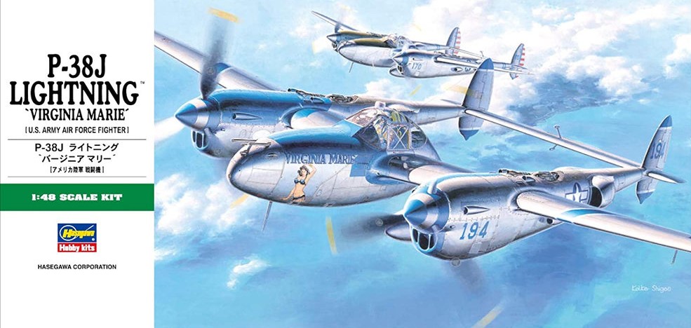 USAAF "United States Army Air Force" Lockheed P-38 J LIGHTNING "Virginia Marie" Multi-role fighter aircraft
