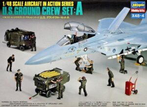 Hasegawa "1:48 Aircraft in action series": U.S. Ground crew set A
