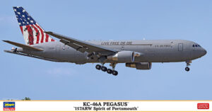 USAF "United States Air Force" Boeing DSS KC-46A Pegasus "157ARW Spirit of Portsmouth"  Aerotanker jet aircraft