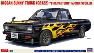 Nissan Sunny Truck (GB122) "Flame graphics + Chin spoiler" "Early" 1971