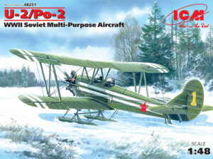 SAF "Soviet Air Force" Polikarpov U-2/Po-2  "Winter version with skis"  Trainer/Utility bi-plane aircraft