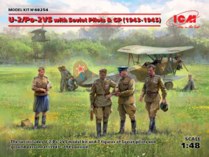 SAF "Soviet Air Force" Polikarpov U-2/Po-2 + Soviet pilots and ground personnel  Night bomber bi-plane aircraft