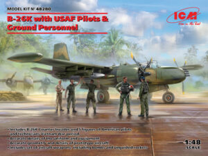 USAAF "United States Army Air Force" DAC Douglas A-26A/B-26K Invader "Vietnam War + Pilots and ground personnel"  Light bomber/Ground attack twin-engined aircraft