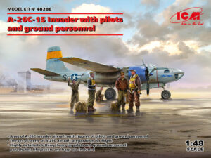 USAAF "United States Army Air Force" DAC Douglas A-26C-15 Invader + Pilots and ground personnel  Light bomber/Ground attack twin-engined aircraft