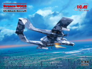 USN "United States Navy" North American Rockwell OV-10 Bronco NOGS "Night Observation Gunship System"  Light attack/Observation turboprop aircraft