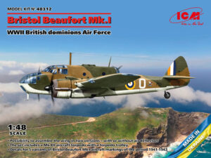 RAF "Royal Air Force" BAC Bristol Beaufort Mk.I "British dominions Air Force"  Torpedo bomber/Multirole heavy fighter aircraft