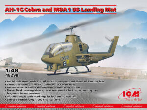USA "United States Army" Bell AH-1G HueyCobra Attack helicopter + US Army M8A1 "Marston" landing mat