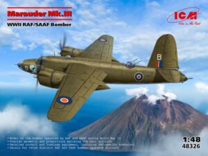 RAF/SAAF "Royal Air Force/South African Air Force" G.L. Martin Company Martin B-26F/G Marauder Mk.III  Light bomber twin-engined aircraft