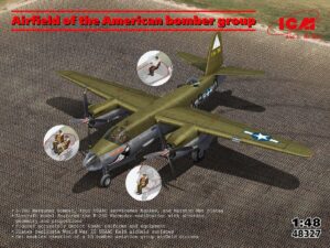 USAAC "United States Army Air Corps" G.L. Martin Company Martin B-26G Marauder + USAAC Pilots and Marston Mat plates  Light bomber twin-engined aircraft