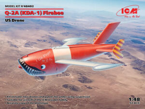 USAF/USN "United States Air Force/Navy" Ryan Aeronautical Company Firebee KDA-1 (Q-2A) drone + trolley and pilons  Target/Unmanned aerial target vehicle
