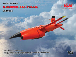 USAF/USN "United States Air Force/Navy" Ryan Aeronautical Company Firebee BQM-34A (Q-2C) drone + trolley  Target/Unmanned aerial target vehicle