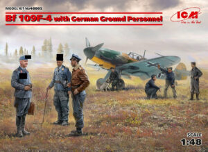 RLM "Luftwaffe" Messerschmitt Bf109F-4 + Pilots and ground personnel  Fighter aircraft