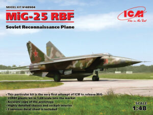 SADF "Soviet Air Defence Force" Mikoyan-Gurevich MiG-25RBF "Foxbat-D"  Supersonic reconaissance/strike jet aircraft