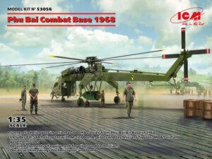 USA "United States Army" Sikorsky Aircraft CH-54A Tarhe "Phu Bai Vietnam 1968 combat base" Twin-engined Heavy-lift cargo helicopter - ICM "Complete Set" box