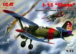 SRAF "Spanish Republican Air Force" Polikarpov I-15 "Chato"  Biplane fighter aircraft