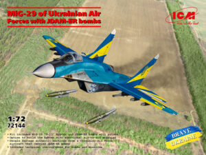 UAF "Ukrainian Air Force" Mikoyan MiG-29 P.9-13/FULCRUM-C + JDAM-ER Bombs  Air superiority/Multirole fighter jet aircraft