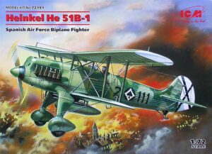 SRAF "Spanish Republican Air Force" Heinkel He 51B-1  Bi-plane fighter/bomber aircraft