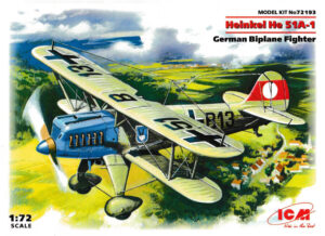 RLM "Luftwaffe" Heinkel He 51A-1  Bi-plane fighter/bomber aircraft