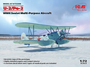 SAF "Soviet Air Force" Polikarpov U-2/Po-2VS "Mule" - "Winter version with skis" AW multirole biplane aircraft