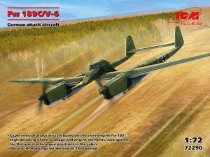 RLM "Luftwaffe" Focke-Wulf Fw 189 C/V6 UHU Experimental twin-boom attack aircraft