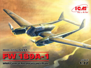 RLM "Luftwaffe" Focke-Wulf Fw 189A-1 UHU Reconaissance twin-boom aircraft