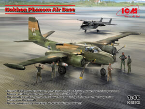USAF "United States Air Force" "Vietnam War - Nakhon Phanom Air Base" set (DAC Douglas B-26 Counter Invader - Cessna O-2A Skymaster + ground personnel, aviation armament and airfield mats)