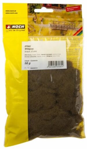 NOCH Landscaping  -  Erba statica 50g H.6mm  "Erba spontanea - Marrone"