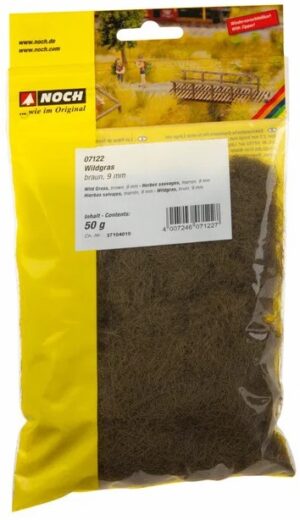 NOCH Landscaping  -  Erba statica 50g H.9mm  "Erba spontanea - Marrone"