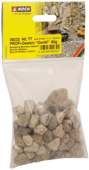 NOCH Landscaping  -  80g Detriti "Arenaria" Grana grossa 6-16mm