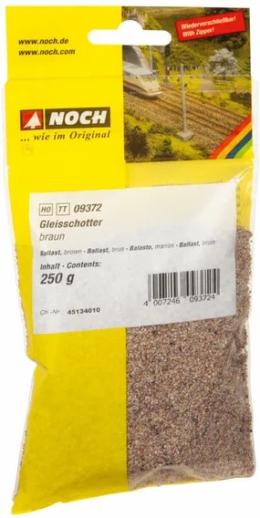 NOCH Landscaping  -  250g Pietrisco massicciata "Ballast" marrone