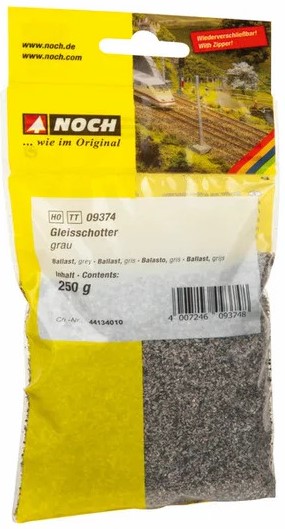 NOCH Landscaping  -  250g Pietrisco massicciata "Ballast" grigio