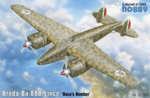 RA "Regia Aeronautica" Breda Ba.88 Lince "Il bombardiere del Duce" Heavy fighter-bomber/Ground-attack aircraft