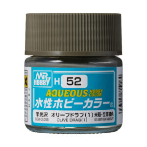 Mr.Hobby AQUEOUS 10ml - Olive Drab (1) (US Army/USAF Aircraft)