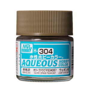 Mr.Hobby AQUEOUS 10ml - Olive Drab FS34087 (USAF Aircraft)