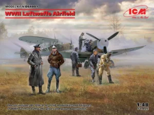 RLM "Luftwaffe"  Messerschmitt Bf 109F-4 Fighter aircraft + Henschel Hs126B Reconaissance aircraft + 7 Luftwaffe Ground personnel and Pilots