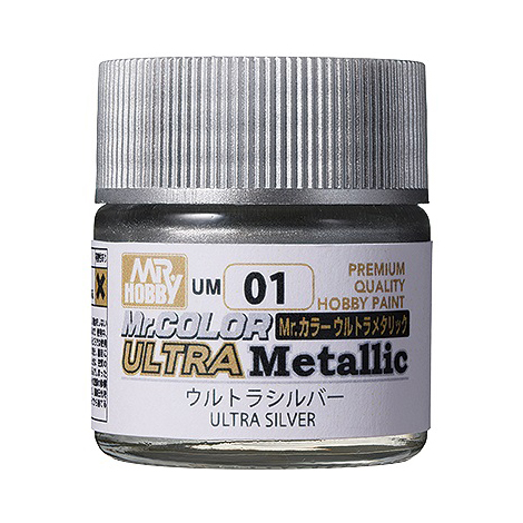 Mr.Hobby MR.COLOR 10ml - ULTRA METALLIC - Ultra Silver
